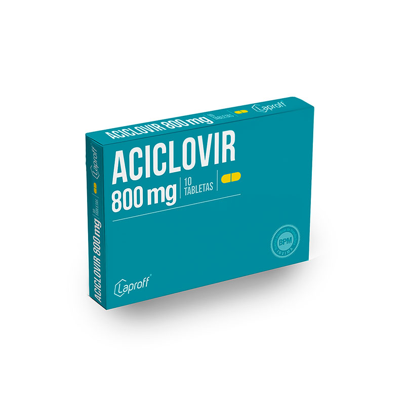 ACICLOVIR 800 MG LP 10 TABLETAS Drogas Exito