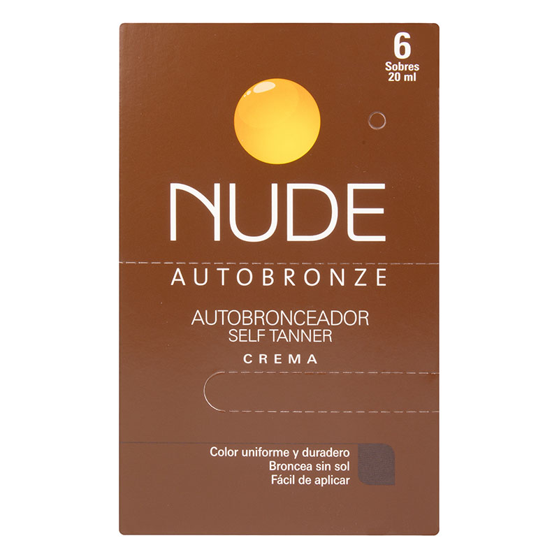 Autobronceador Nude Self Tanner Crema Ml Sobres Drogas Exito