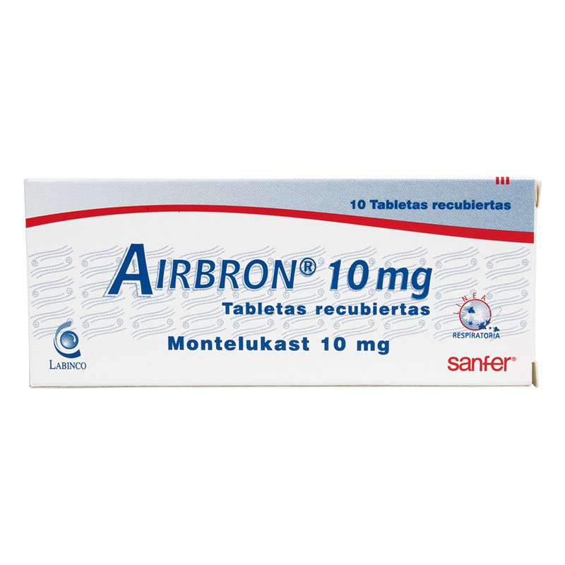 AIRBRON 10mg 10 Tabletas Drogas Exito