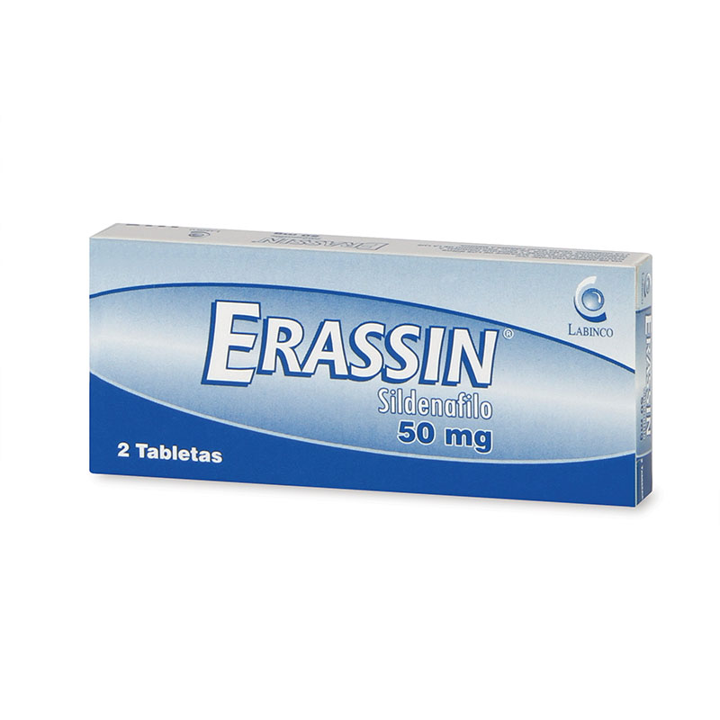 ERASSIN 50mg 2 Tabletas Drogas Exito