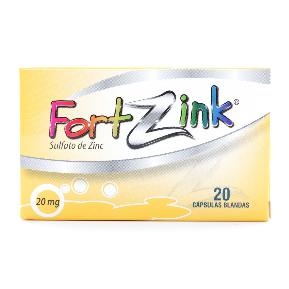 FORTZINK 20mg 20 CBG Drogas Exito