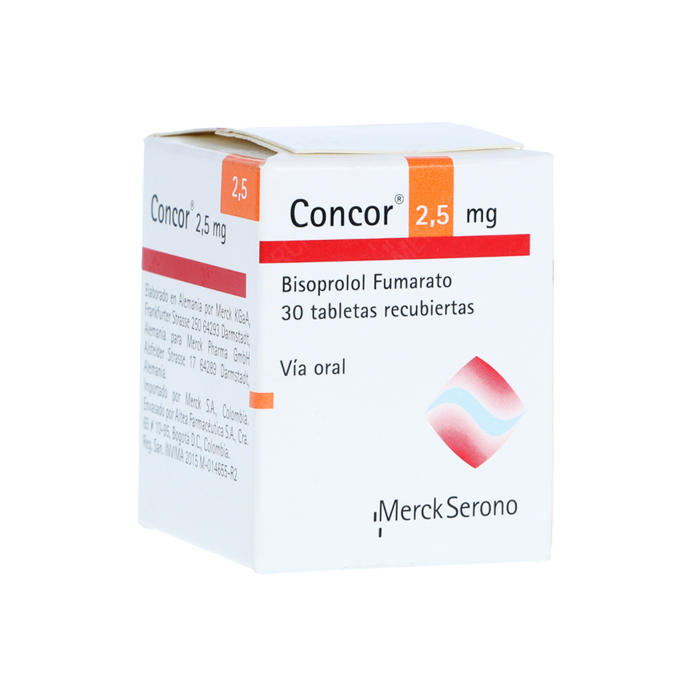 CONCOR 2 5mg 30 Tabletas Drogas Exito