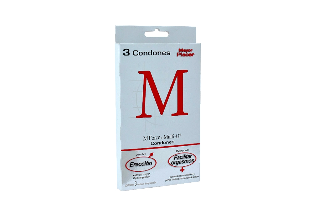 Condones LINEA M FORCE MULTI O 3Uds Drogas Exito