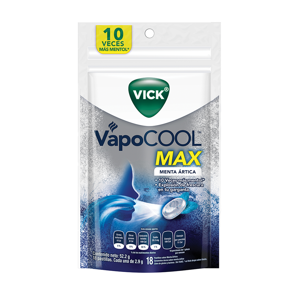 Vick Vapocool Menta Artica Pastillas Drogas Exito