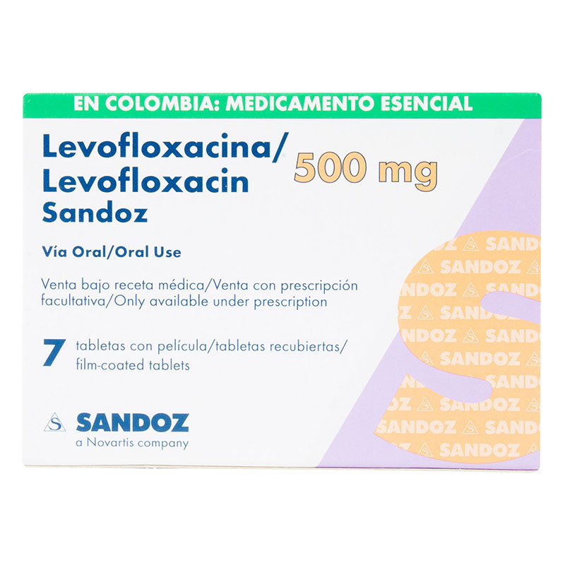 LEVOFLOXACINO 500mg SZ 7 Tabletas