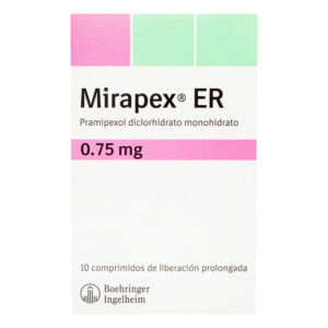 MIRAPEX ER 0.75 MG 10 TAB (A)(P)