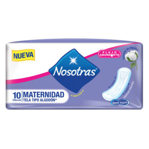 Toallas Nosotras Maternidad Tela 10Uds