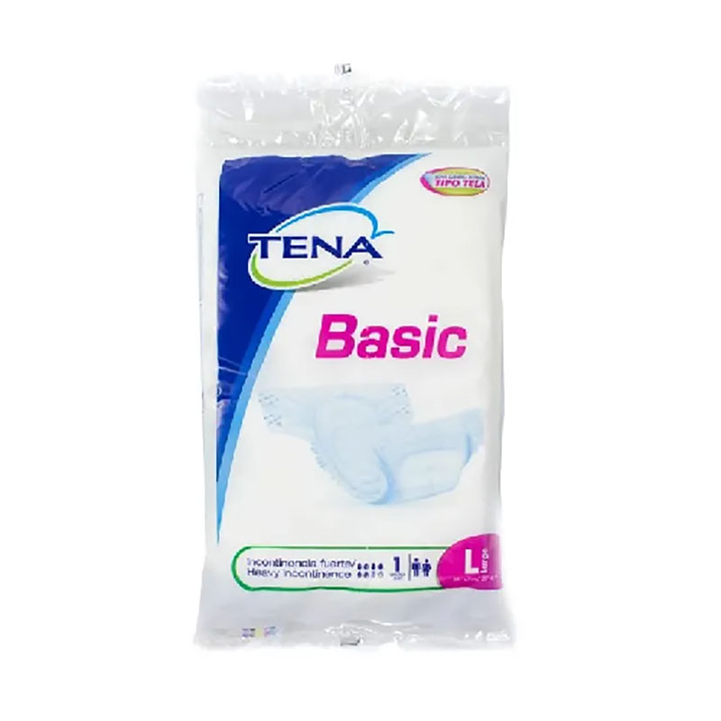 Pañales Tena Basic L Tipo Tela 1 Und