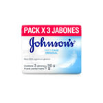 3 Jabones J&J Adulto Original 110gr