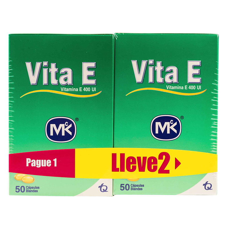 Vitamina E 400 U.I.50 Capsulass Mk Pg1.Ll2