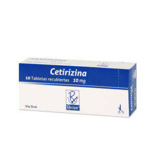 Cetirizina 10Mg Rc 10 Tabletas
