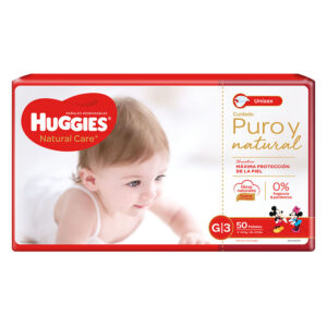 HUGGIES NAT.CARE UNISEX 3/G 50Uds