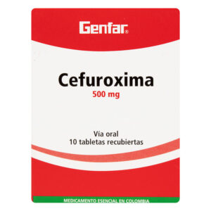 Cefuroxima 500Mg Gf 10 Tabletas P)