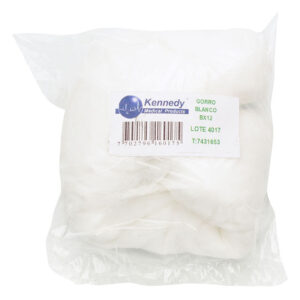 GORRO DES. Blanco KENNEDY 12Uds