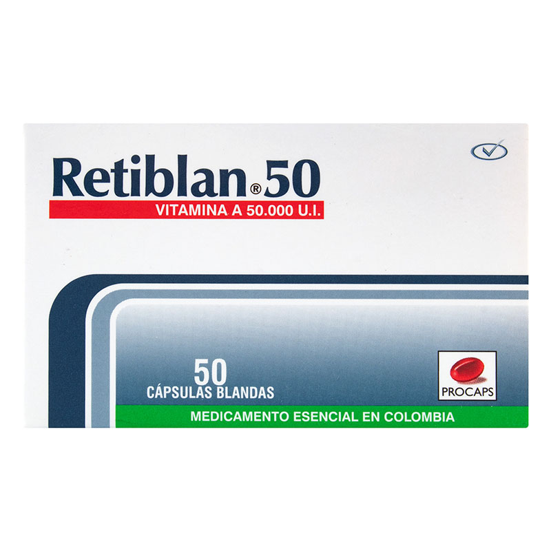 Retiblan 50Mg 50 Capsulas