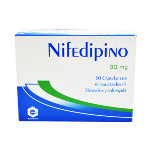 Nifedipino Ret 30Mg Ex 30 Capsulas
