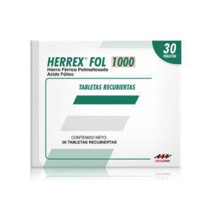 HERREX FOL 1000 MG 30 TBS (A)(3%+)(PAE)