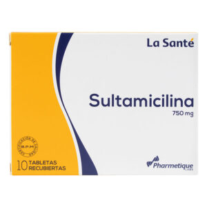 SULTAMICILINA 750mg 10 Tabletas LS