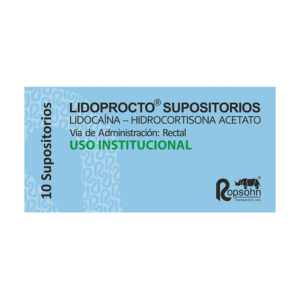LIDOPROCTO 10 SUPOSITORIOS