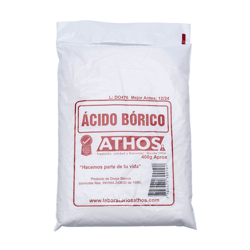 ACIDO BORICO ATHOS 400gr - Drogas Exito