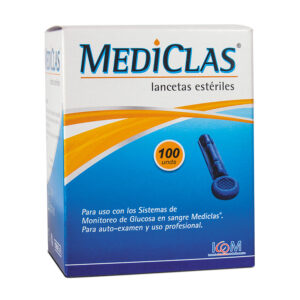 LANCETAS GLUCOMETRIA MEDICLAS 100Uds