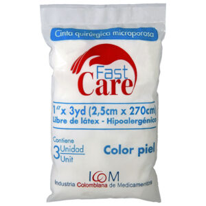Micropore Color Piel Fast Care 1X3 3Uds Icom