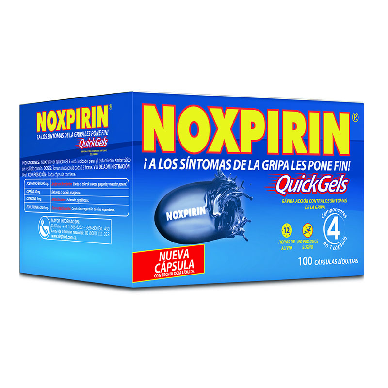 Noxpirin Quick Gel Capsulas Drogas Exito