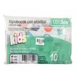 Tapabocas Infantil Alfa E.I 10Uds