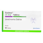 EUTIROX 25mg 50 Tabletas