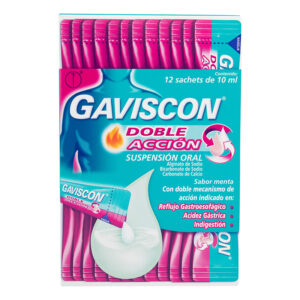 GAVISCON D.ACCION SUSP.10 ML X 12UDS