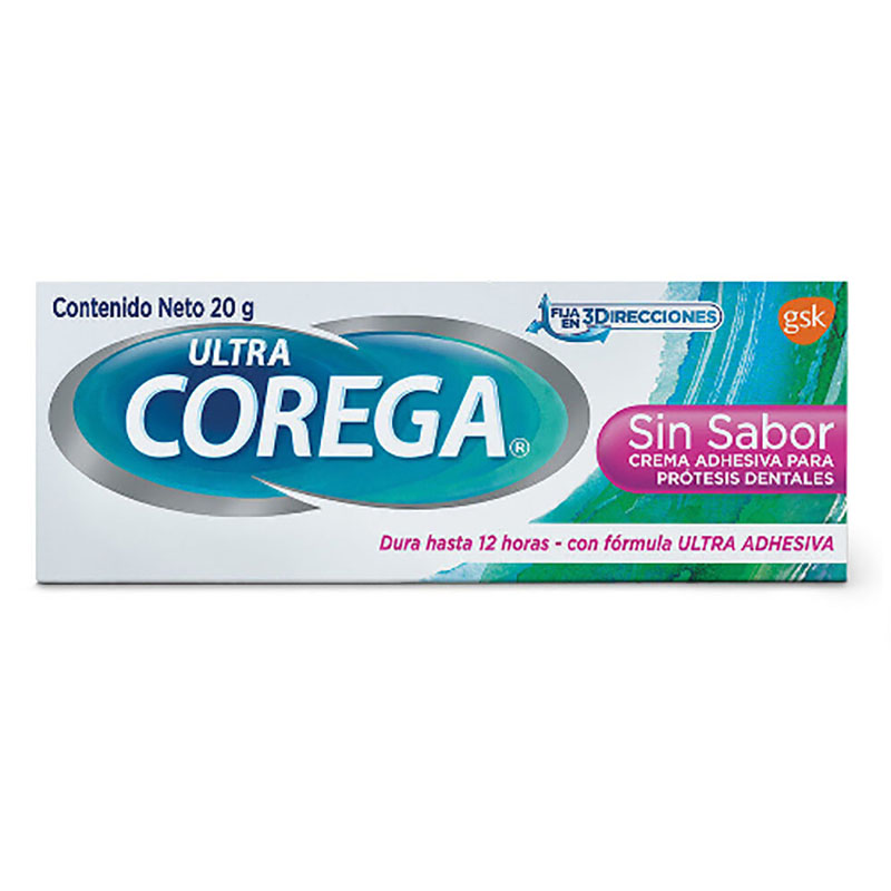 CR.DENTAL COREGA 3D.ULTRA SIN SABOR 20 GR