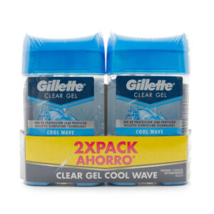2 Desodorantes GILLETTE GEL COOL WAVE 82gr