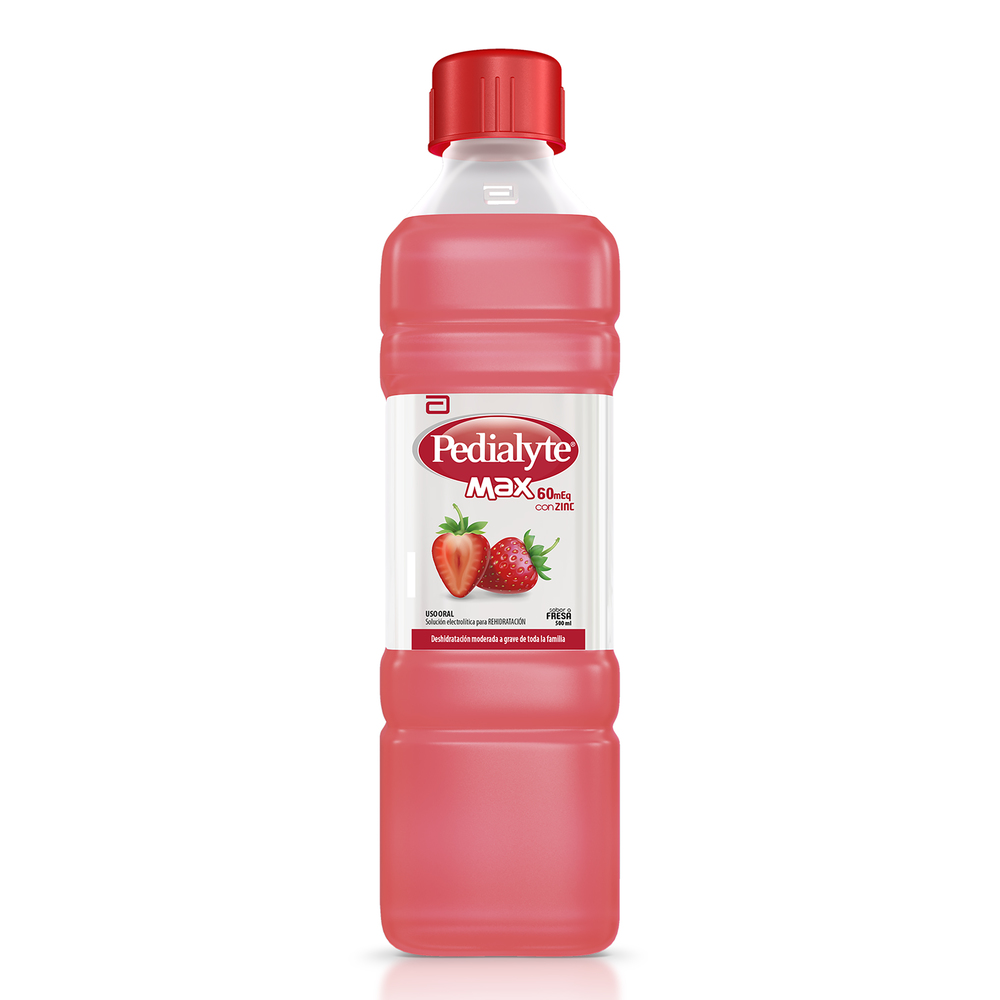 PEDIALYTE MAX ZINC 60 FRESA 500 ML (PDC)
