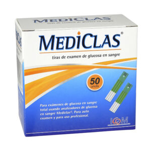 TIRAS REACTIVAS GLUCOM.MEDICLAS 50Uds