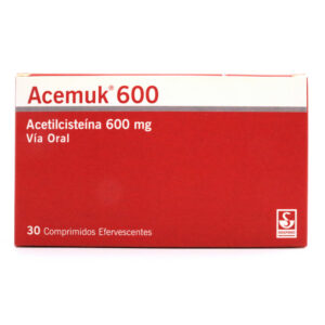 ACEMUK 600MG 30 TABLETAS EFERVECENTES