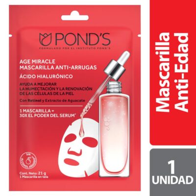 Mascarilla Anti Arrugas Age Miracle Ácido Hialurónico 21gr - Drogas Exito tuluá Precio en Rebaja