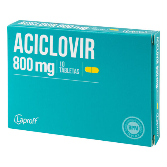ACICLOVIR 800mg LP 10 Tabletas