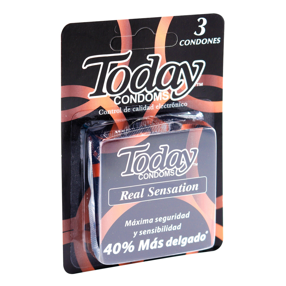 Condones TODAY REAL SENSATION 3 Uds