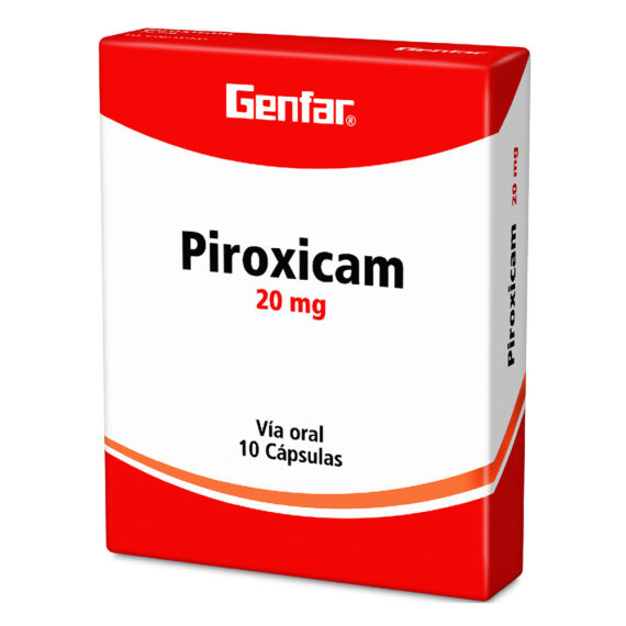 PIROXICAM 20mg GF 10 Capsulas