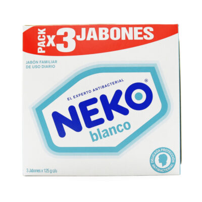 3 Jabones NEKO Blanco 125gr