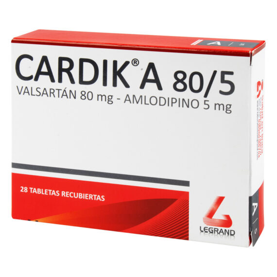 CARDIK A 80/5mg 28 Tabletas