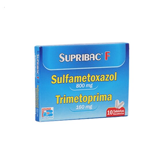 supribac f 160/800mg 10 tabletas