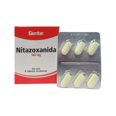 nitazoxanida 500mg gf 6 tabletas