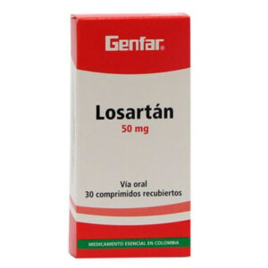 LOSARTAN 50mg GF 30 Tabletas
