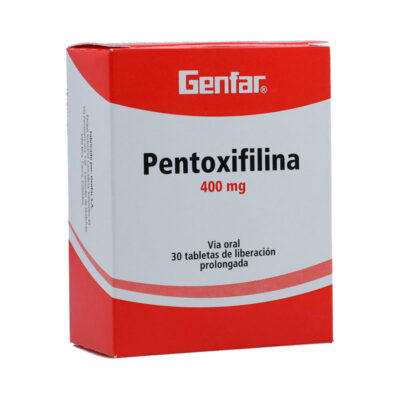 pentoxifilina 400mg gf 30 tabletas