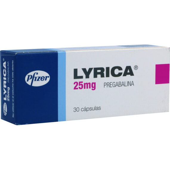 lyrica 25mg 30 capsulas