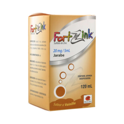 fortzink jarabe 20mg/5ml 120ml