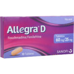 ALLEGRA D 60mg/25mg 10 Tabletas
