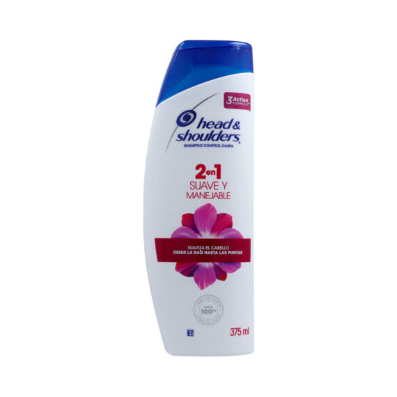 shampoo h&s 2 1 suave man.375ml