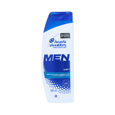 shampoo h&s men 3 en 1 180ml